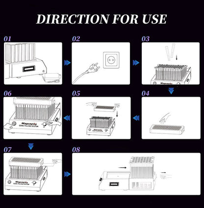 Maywaysky 50 Pre-rolle Cone Filling Machine Mini Knockbox For 1 1/4 King Size Pre-rolle