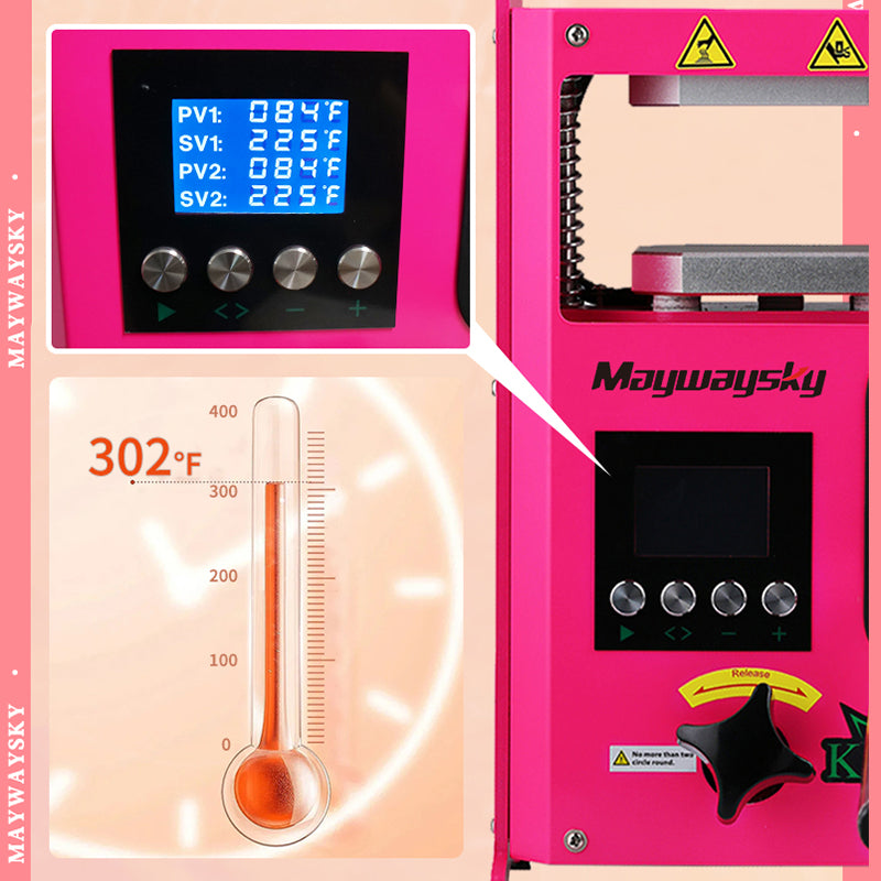 Maywaysky Rosin Press Machine For Buds Keif Hash 4 Tons Pressure Oil Heating Pressing Machine