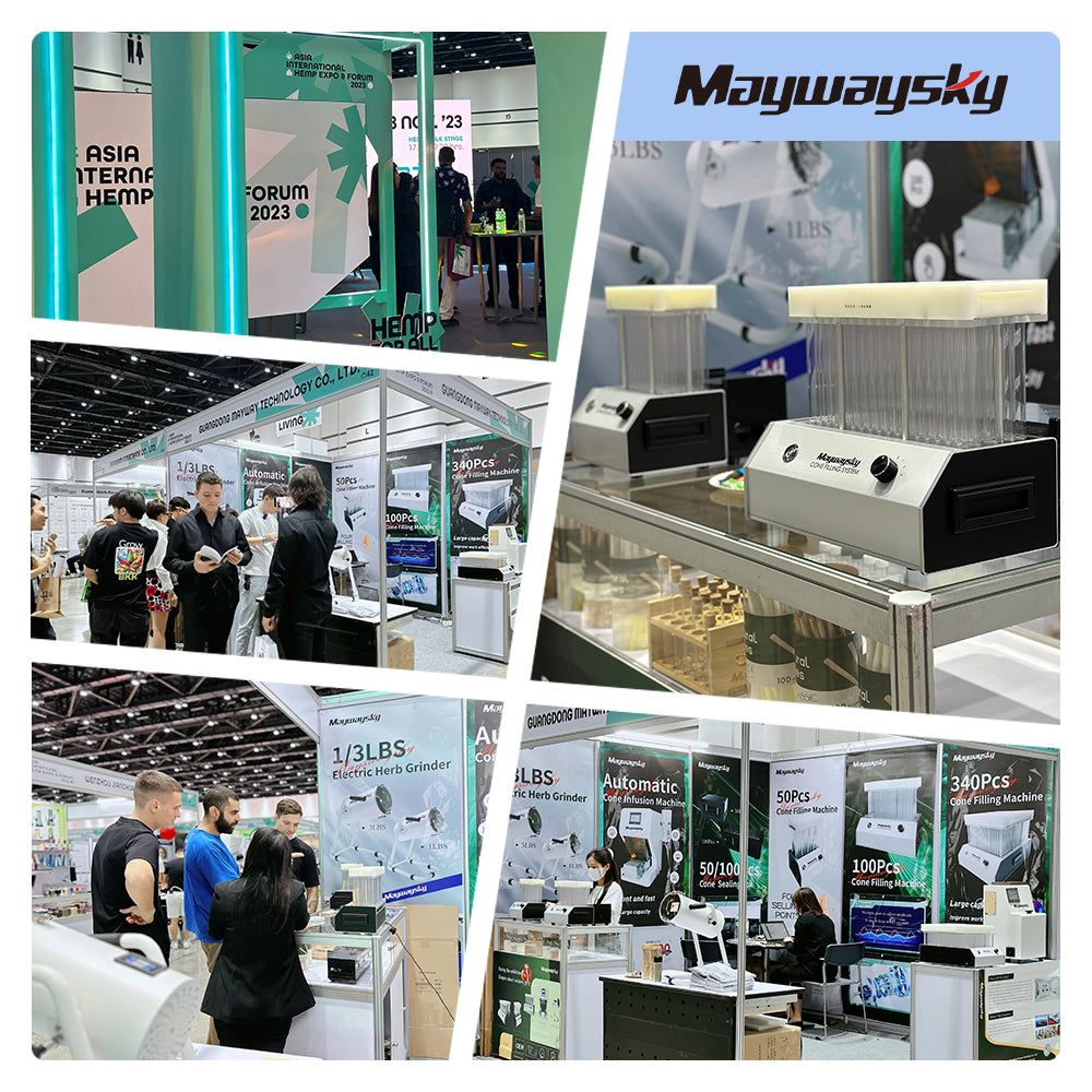 Maywaysky Knockbox 100 Pre-rolled Cone Filling Machine Combo With 100 Cone Closer Electric Flower Grinder