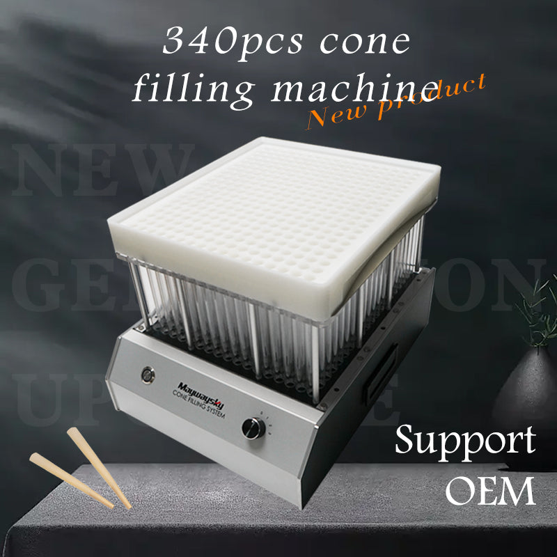 Maywaysky 340pcs Cone Filling Machine For 84mm/98mm/109mm King Size Cone