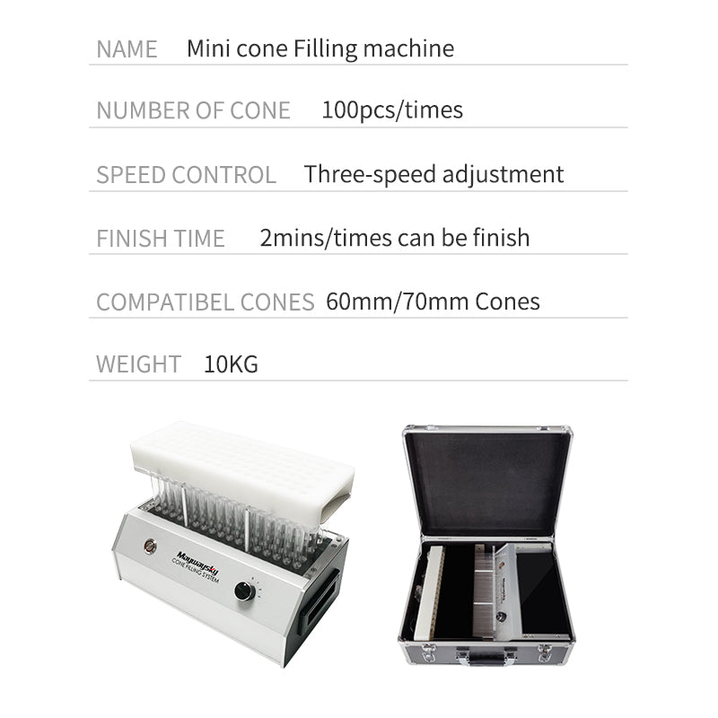 Automated Pre-rolled Cone Filling Machine For 70mm Jeeters Rolling Cone