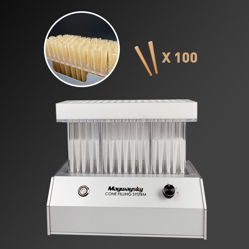 Pre-rolled Cone Filling Machine For King Size 1 1/4 84mm Pre-roll Cone ... Pre-rolled Cone Filling Machine For King Size 1 1/4 84mm Pre-roll Cone ...